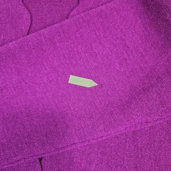 Talbots Womens 2X Merino Wool Cardigan Sweater Scallop Edge Open Front Pockets - Picture 11 of 16